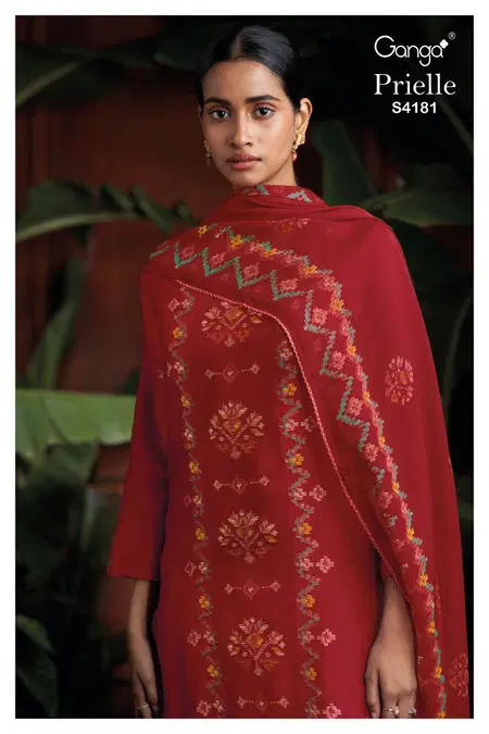 Prielle 4181 By Ganga Bemberg Silk Online Designer Salwar Suits Wholesale
